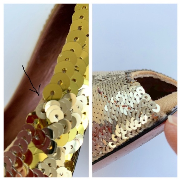 Authentic MIU MIU ombre sequin peep toe heels - Picture 6 of 8